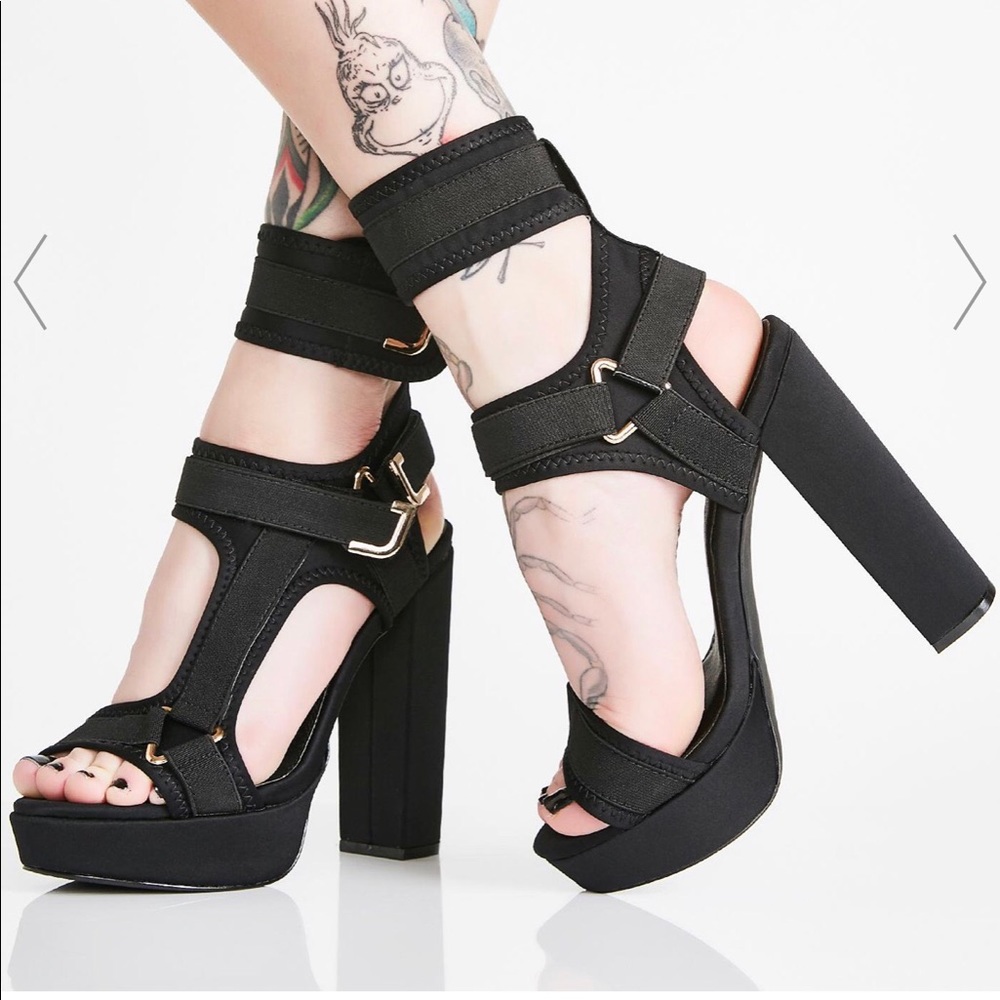 Thick Strap Heels